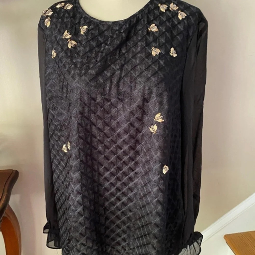 Ted Baker Lunnah Queen Bee Black Top - Picture 7 of 14